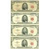 Image 1 : 1963 $5 Red Seal Bill Lot of 4