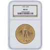Image 1 : 1922 NGC MS65 $20 St. Gaudens Double Eagle Gold Coin