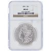 Image 1 : 1891 NGC MS65 Morgan Silver Dollar