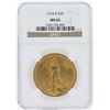 Image 1 : 1914-D NGC MS65 $20 St. Gaudens Double Eagle Gold Coin