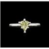 Image 1 : GIA Cert 0.74ctw Diamond Solitaire Ring - 14KT White Gold