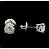 Image 2 : 1.53ctw Diamond Stud Earrings - 14KT White Gold