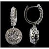 Image 2 : 14KT White Gold 3.41ctw Diamond Earrings