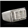 Image 1 : 14KT White Gold 2.17ctw Diamond Ring