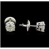 Image 2 : 1.20ctw Diamond Stud Earrings - 14KT White Gold