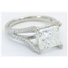 Image 6 : GIA Certified 3.25ctw Diamond Ring - 14KT White Gold