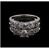Image 1 : 3.03ctw Diamond Wedding Ring Set - 14KT White Gold