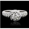 Image 1 : 18KT White Gold 1.76ctw Diamond Ring