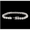 Image 3 : 14KT White Gold 9.10ctw Diamond Tennis Bracelet