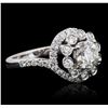 Image 2 : 18KT White Gold 1.98ctw Diamond Ring