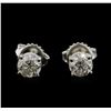 Image 1 : 1.43ctw Diamond Stud Earrings - 14KT White Gold