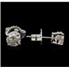 Image 2 : 1.43ctw Diamond Stud Earrings - 14KT White Gold