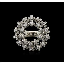 1.82ctw Diamond Ring - 14KT White Gold