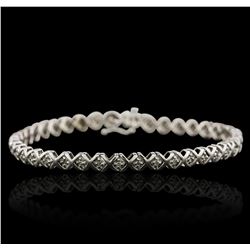 10KT White Gold 0.40ctw Diamond Bracelet