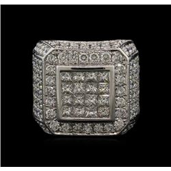 9.00ctw Diamond Ring - 14KT White Gold