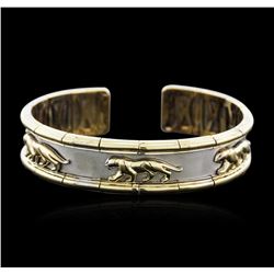 14KT Two-Tone Gold Bangle Bracelet