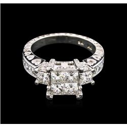 2.50ctw Diamond Ring - 14KT White Gold