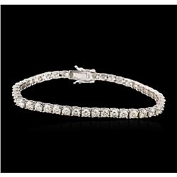 14KT White Gold 6.90ctw Diamond Tennis Bracelet