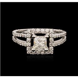 18KT White Gold 1.12ctw Diamond Ring