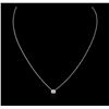 Image 1 : 14KT White Gold 0.29ct Diamond Necklace