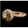 Image 1 : 14KT Rose Gold 2.61ctw Brown Diamond Ring