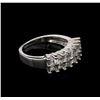Image 2 : 0.91ctw Diamond Ring - 14KT White Gold