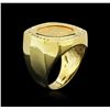 Image 3 : 14KT Yellow Gold 0.44ct Diamond Coin Ring