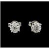 Image 1 : 1.31ctw Diamond Stud Earrings - 14KT White Gold