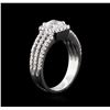Image 3 : 1.07ctw Diamond Unity Ring - 14KT White Gold