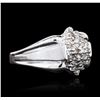 Image 2 : 10KT White Gold 0.25ctw Diamond Ring
