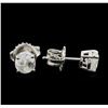 Image 2 : 1.18ctw Diamond Stud Earrings - 14KT White Gold