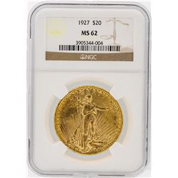 1927 NGC MS62 $20 St. Gaudens Double Eagle Gold Coin