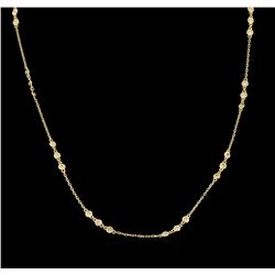 1.20ctw Diamond Necklace - 14KT Yellow Gold