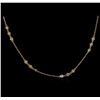 Image 2 : 1.20ctw Diamond Necklace - 14KT Yellow Gold