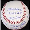 Image 2 : Pete Rose Signed OML Baseball with (12) Career Highlight Stat Inscriptions (Radtke COA)