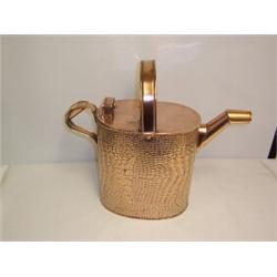 LARGE COPPER WATERNG CAN, with crocodile skin embossed decoration 50 - 80...