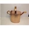Image 1 : LARGE COPPER WATERNG CAN, with crocodile skin embossed decoration 50 - 80...