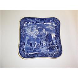 PAIR OF WEDGWOOD, blue and white square dishes. Circa early 1900's 15 - 35...