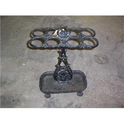 CAST IRON UMBRELLA/STICK STAND, with eight divisions and drip tray 60 - 100...