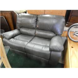 NEW STORE DISPLAY RECLINING LOVE SEAT - LEATHER