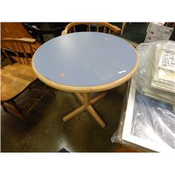 ROUND METAL PEDESTAL TABLE