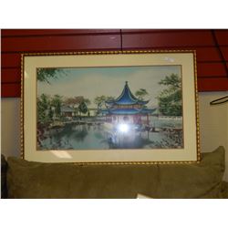 FRAMED ORIENTAL PRINT