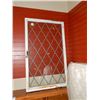 Image 1 : WOOD FRAMED LEADED GLASS WINDOW