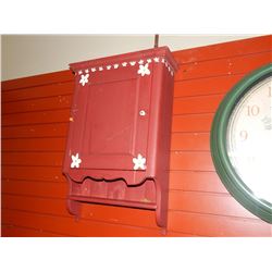 VINTAGE WALL CABINET - HAND REPAINTED COUNTRY STYLE