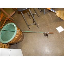 FISHING ROD & REEL - GREEN
