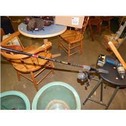FISHING ROD & REEL - BLACK - MITCHELL