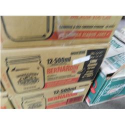 BOX OF CANNING JARS - 12-500ML