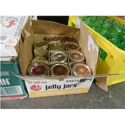 BOX OF CANNING JARS - 11 - 250ML