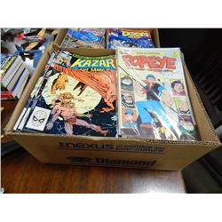 ASSORTED COMIC BOOKS - MOST IN SLEEVES - APPROX COUNT 100