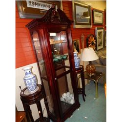 LIGHTED CURIO CABINET - 6' TALL
